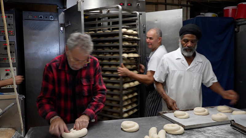 Making Challah at Rinkoffs
